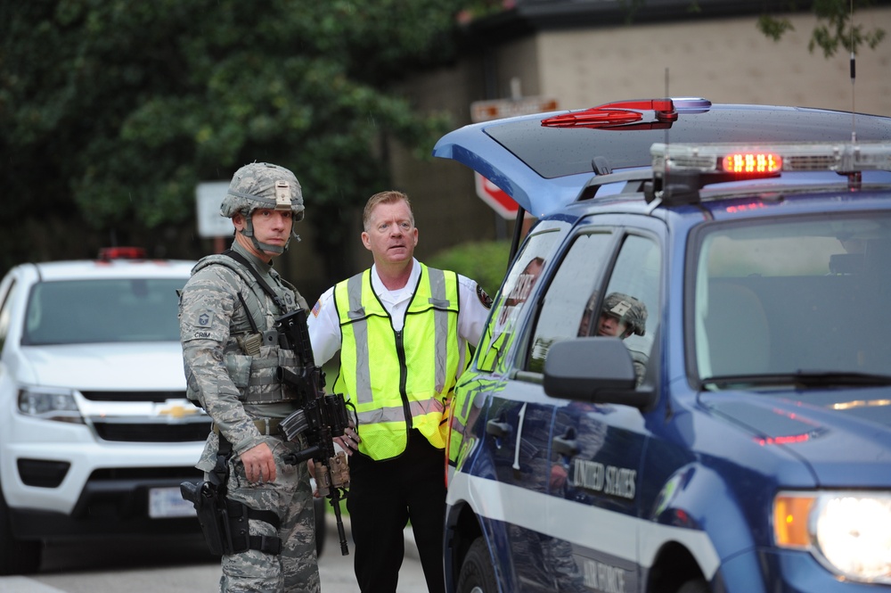 FPCON exercise prepares Keesler's first responders