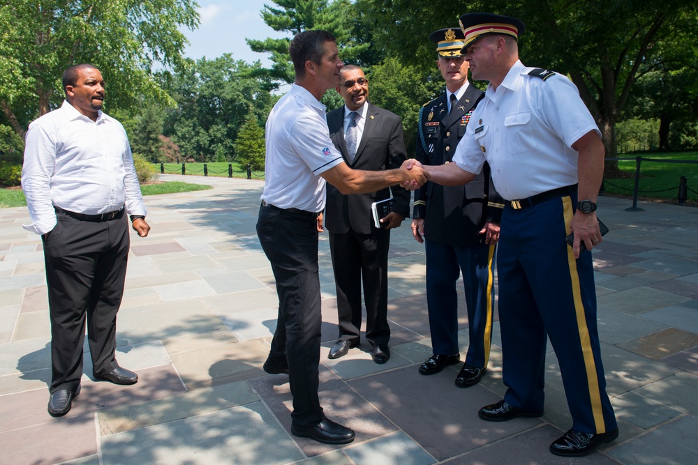 The Baltimore Ravens Visit Arlington National Cemetery