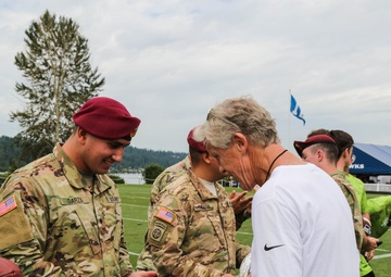 1st SFG (A) Partner with Seahawks, Soldiers Visit Final Day of Training Camp