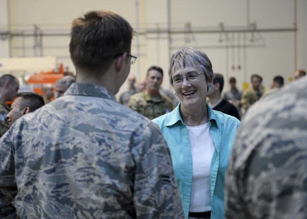 SecAF and CSAF visit Al Udeid Air Base, Qatar