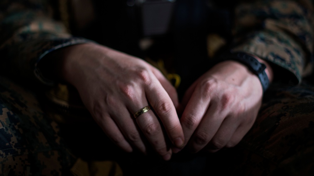 The hands of a working Marine