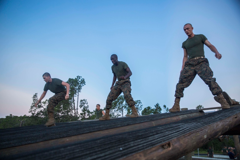 Marine recruits build strength, agility on Parris Island