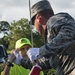 Honor Guard teaches school safety patrol flag etiquette