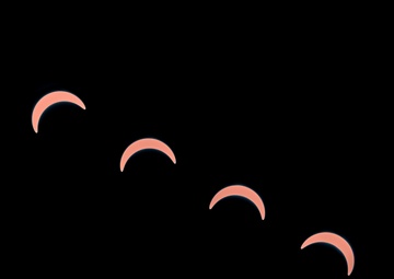 Eclipse over Joint Base Langley Eustis