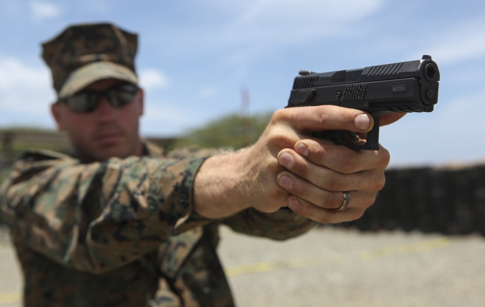 U.S. Marines with SPMAGTF-SC conduct training with Dominican Republic military