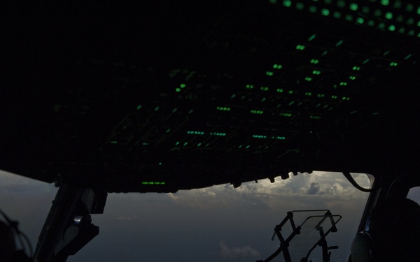 C-17 on the dark side of the moon