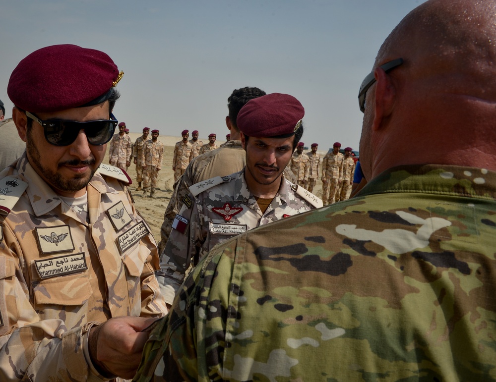 DVIDS - Images - U.S, Qatari Armed Forces conduct Friendship Jump, Wing ...