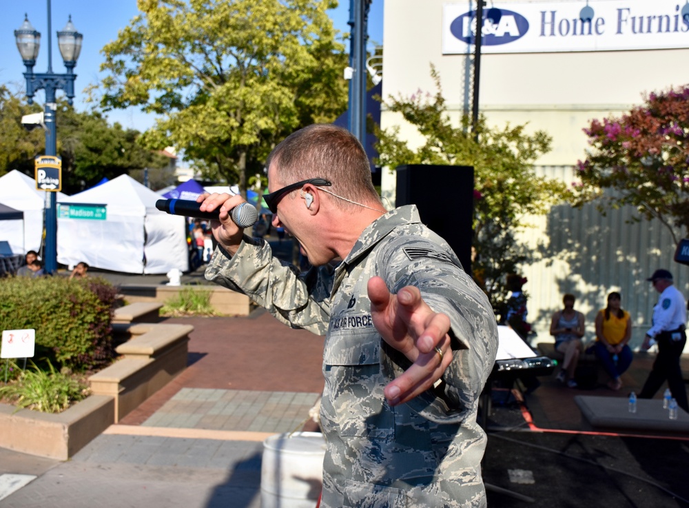 The U.S. Air Force Band Of The Golden West Adds &quot;Flavor&quot; To The Fairfield Tomato Festival