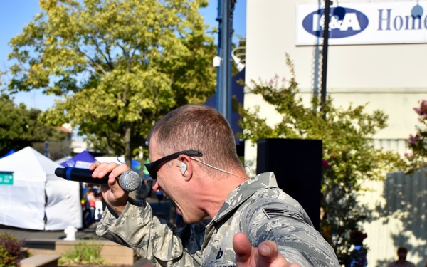The U.S. Air Force Band Of The Golden West Adds "Flavor" To The Fairfield Tomato Festival