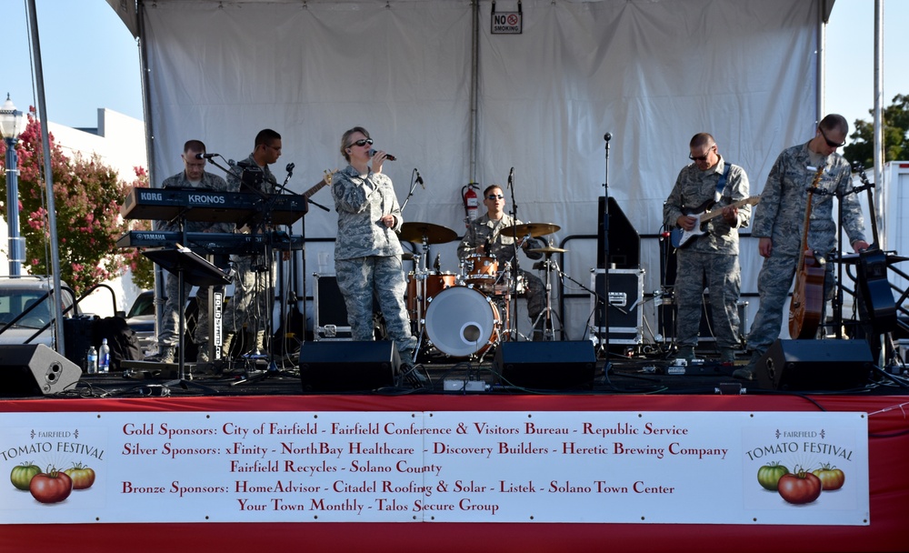 The U.S. Air Force Band Of The Golden West Adds &quot;Flavor&quot; To The Fairfield Tomato Festival