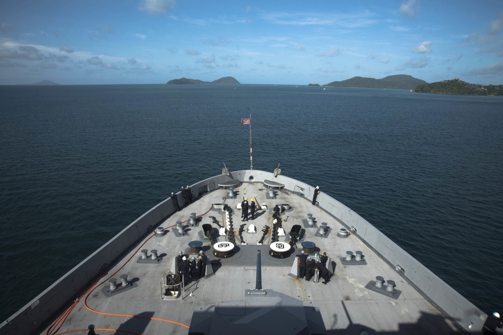 USS San Diego (LPD 22) Departs Thailand