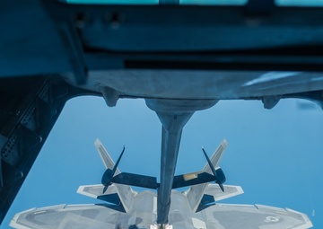 908th EARS refuels F-22s, F/A-18s