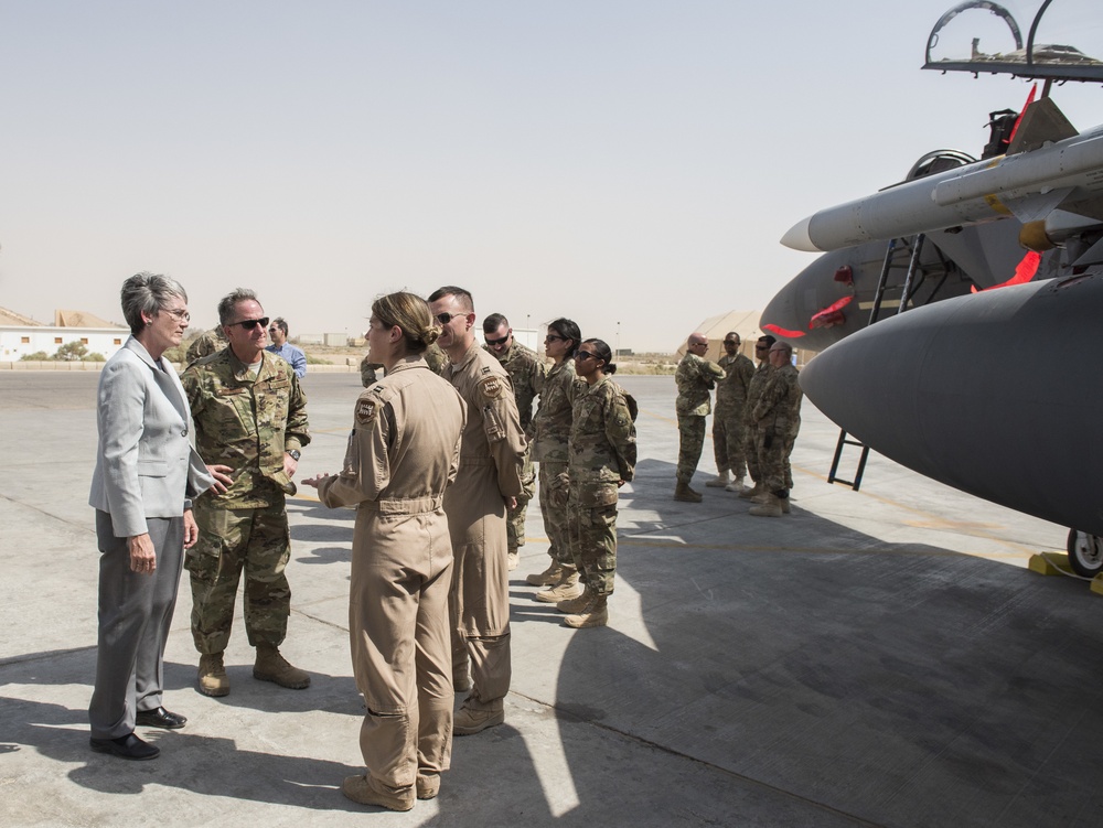 AF leadership visits historic wing, glimpses 332nd AEW future