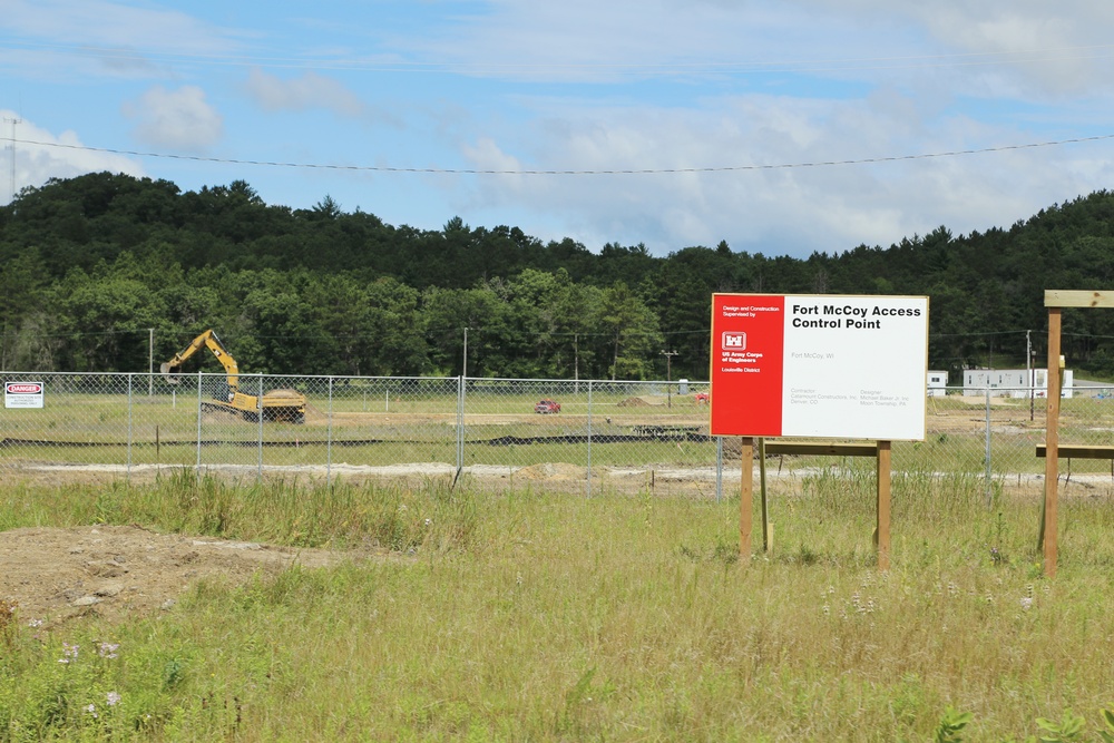 Access Control Point project construction underway at Fort McCoy