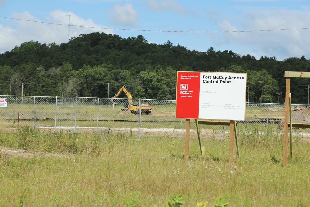 Access Control Point project construction underway at Fort McCoy