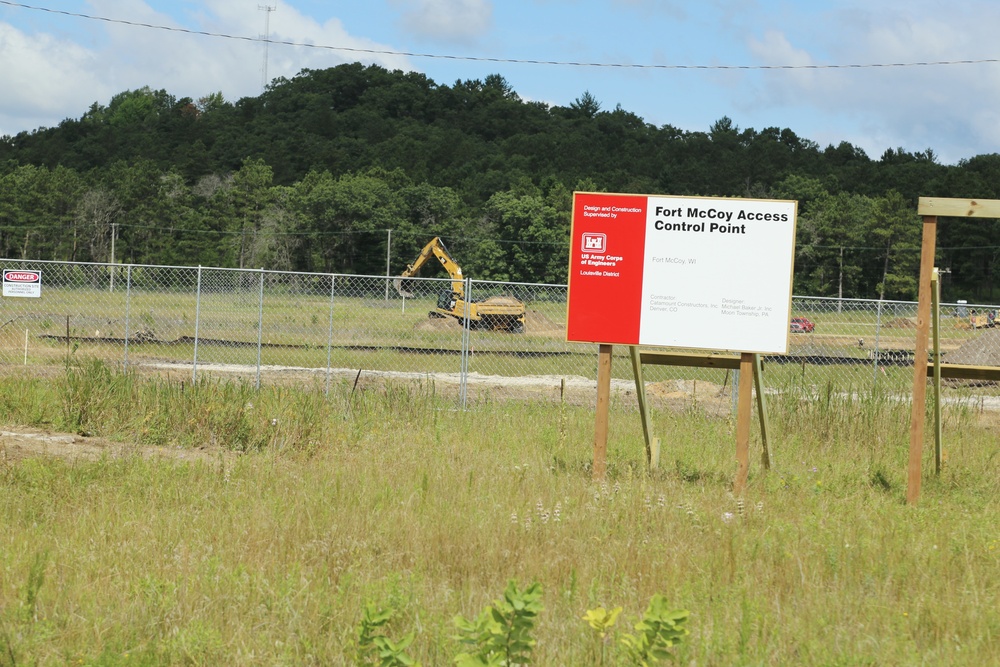 Access Control Point project construction underway at Fort McCoy