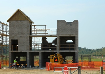 Stress-shoot facility under construction at Fort McCoy’s Range 18