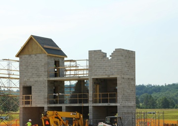 Stress-shoot facility under construction at Fort McCoy’s Range 18