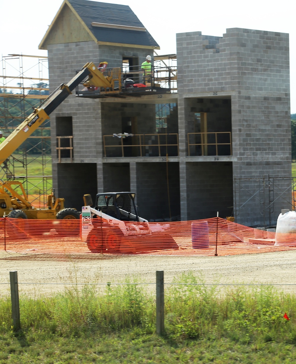 Stress-shoot facility under construction at Fort McCoy’s Range 18