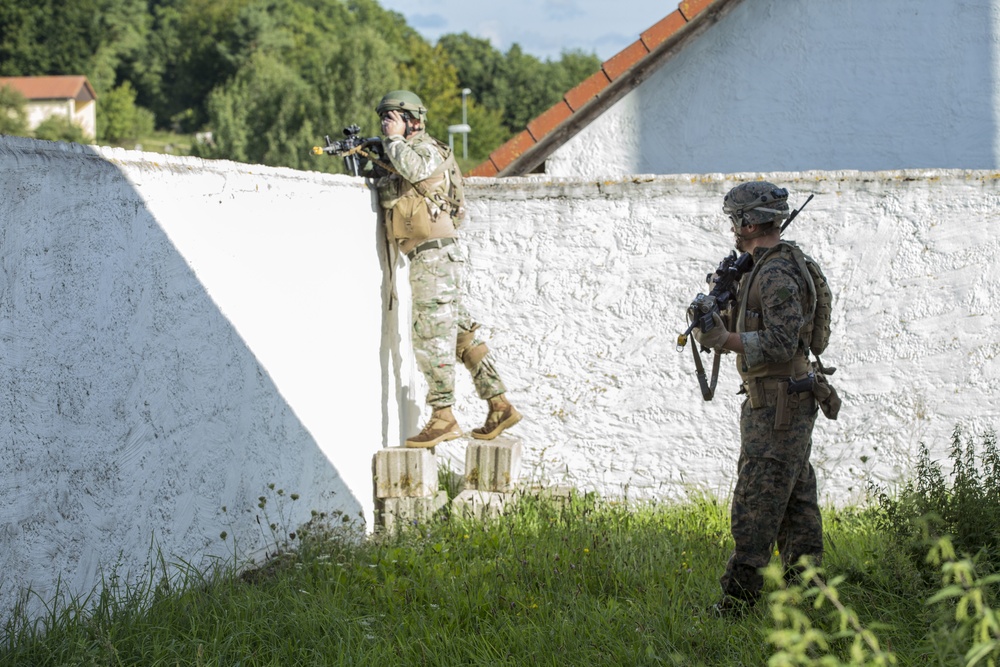 Marines tackle the Georgia Deployment Program-Resolute Support Mission Mission Rehearsal Exercise