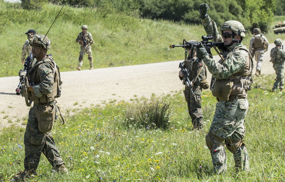 Marines tackle the Georgia Deployment Program-Resolute Support Mission Mission Rehearsal Exercise