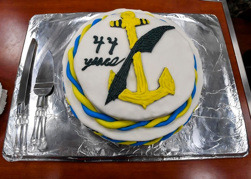 Cake-cutting ceremony celebrating 44th anniversary of the Career Counselor rate held aboard USS Chung-Hoon