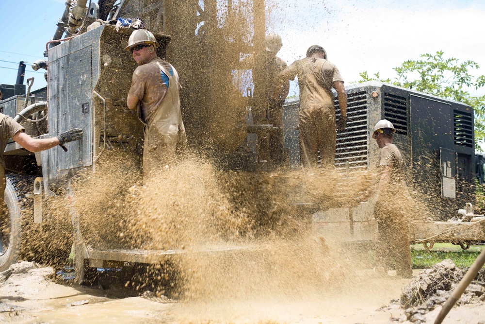Seabees Drill Water Wells in Honduras during Southern Partnership Station 17