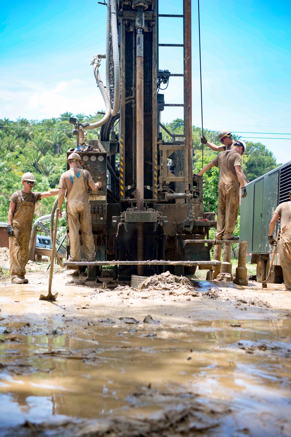 Seabees Drill Water Wells in Honduras during Southern Partnership Station 17