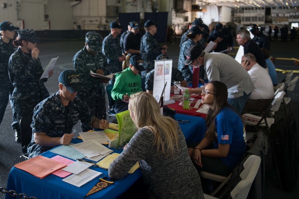 Sailors Learn about Education Opportunities