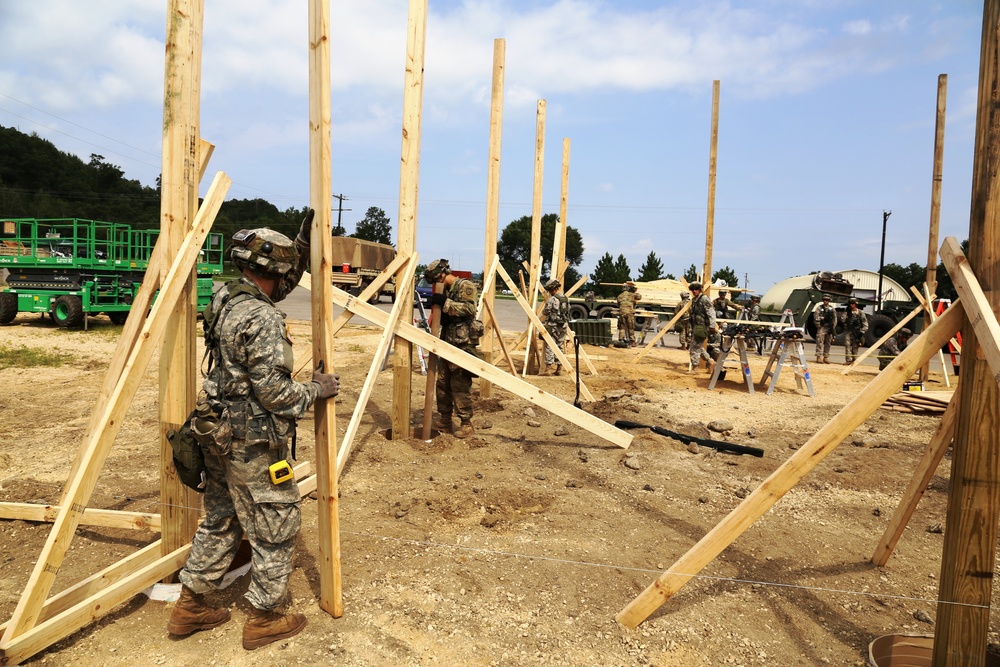 Engineer company builds skills, Fort McCoy troop projects during CSTX participation