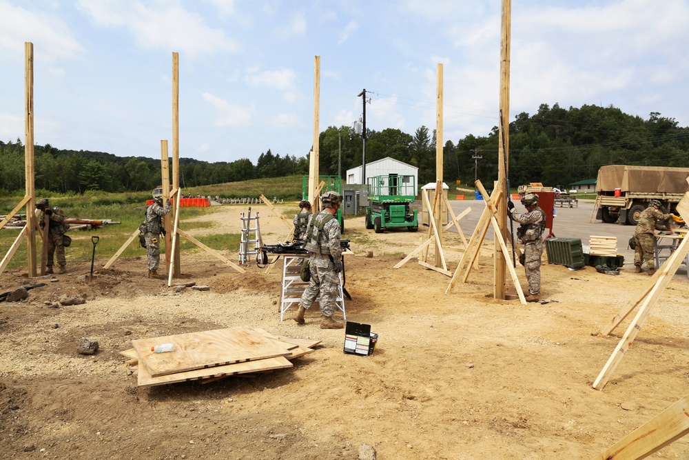 Engineer company builds skills, Fort McCoy troop projects during CSTX participation