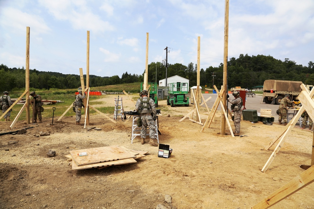 Engineer company builds skills, Fort McCoy troop projects during CSTX participation