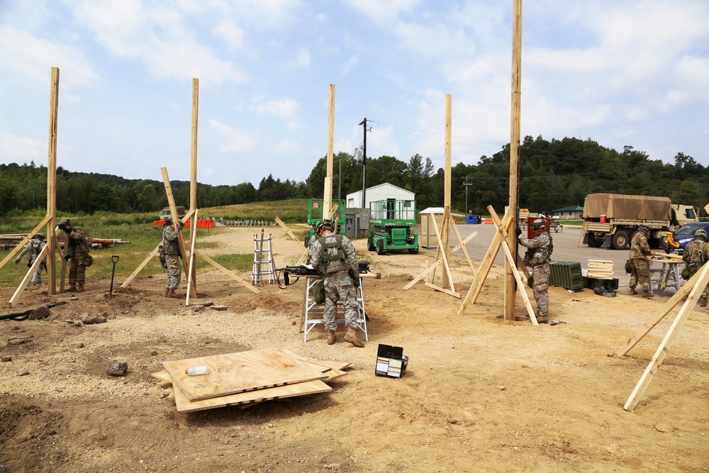 Engineer company builds skills, Fort McCoy troop projects during CSTX participation