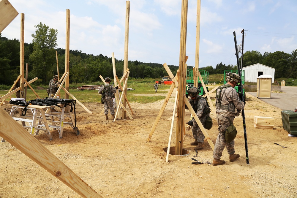 Engineer company builds skills, Fort McCoy troop projects during CSTX participation