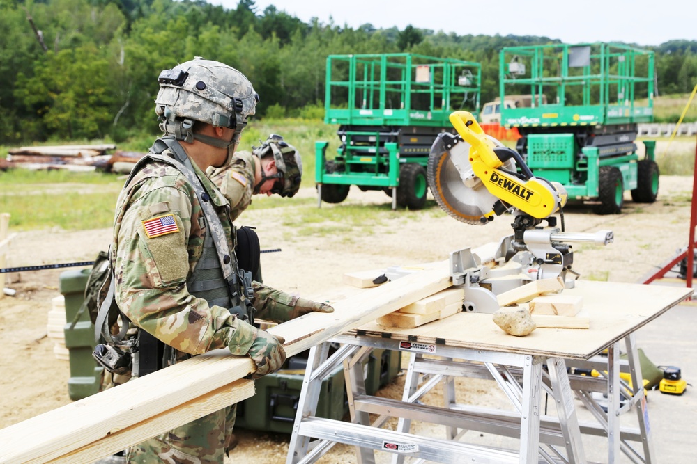 Engineer company builds skills, Fort McCoy troop projects during CSTX participation