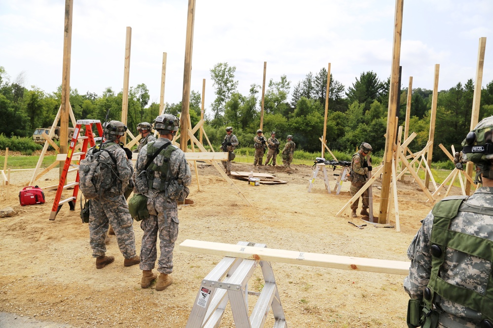 Engineer company builds skills, Fort McCoy troop projects during CSTX participation