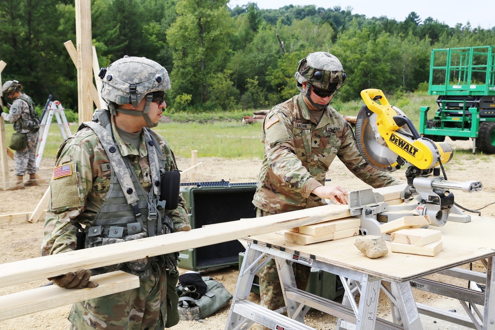 Engineer company builds skills, Fort McCoy troop projects during CSTX participation