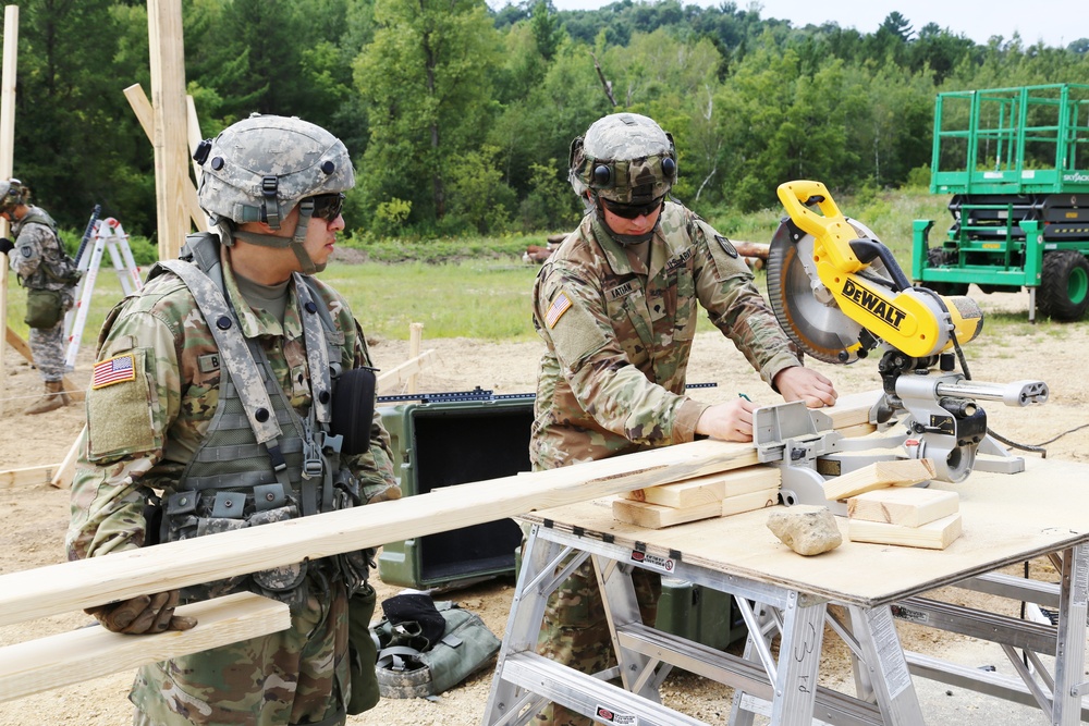 Engineer company builds skills, Fort McCoy troop projects during CSTX participation