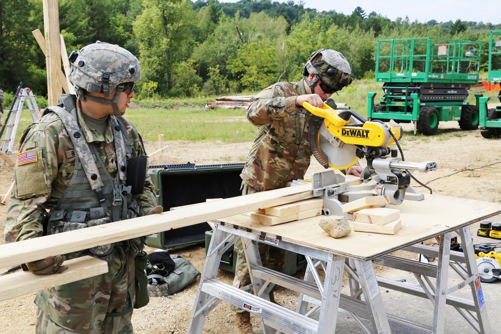 Engineer company builds skills, Fort McCoy troop projects during CSTX participation