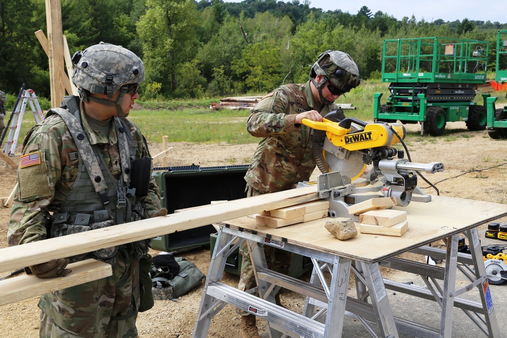 Engineer company builds skills, Fort McCoy troop projects during CSTX participation