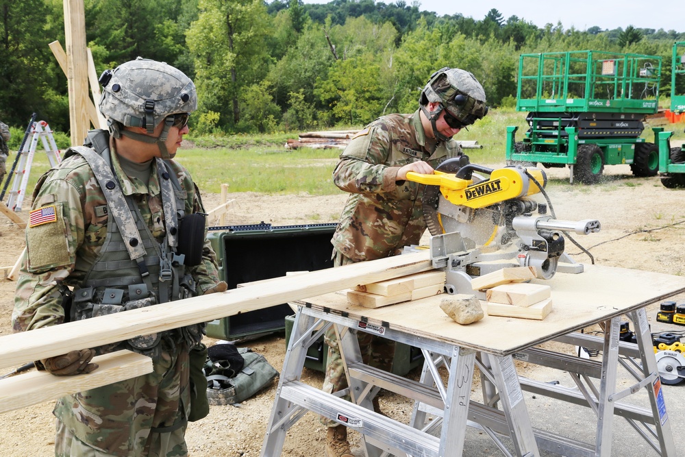 Engineer company builds skills, Fort McCoy troop projects during CSTX participation