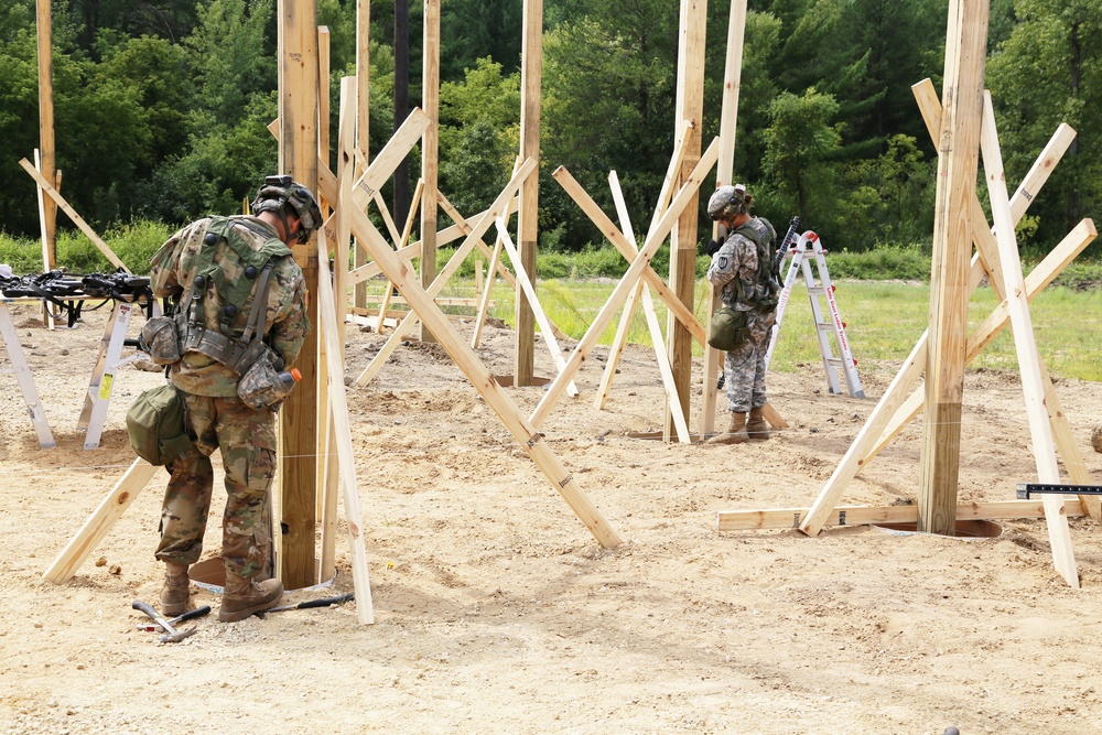 Engineer company builds skills, Fort McCoy troop projects during CSTX participation