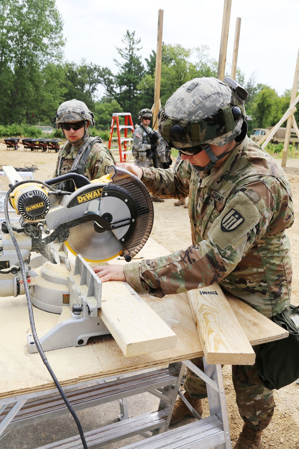 Engineer company builds skills, Fort McCoy troop projects during CSTX participation