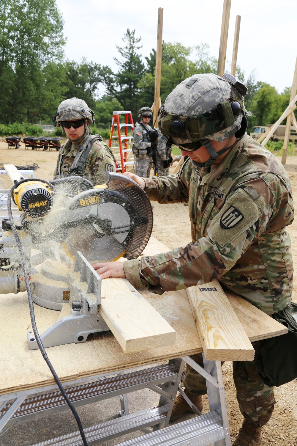 Engineer company builds skills, Fort McCoy troop projects during CSTX participation