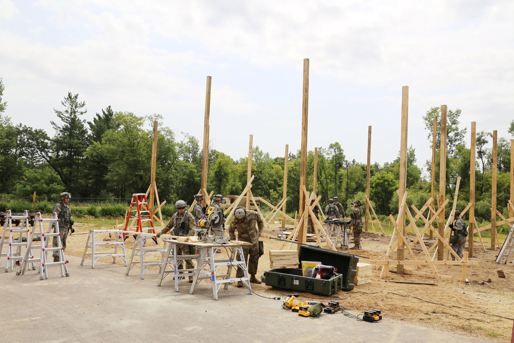 Engineer company builds skills, Fort McCoy troop projects during CSTX participation