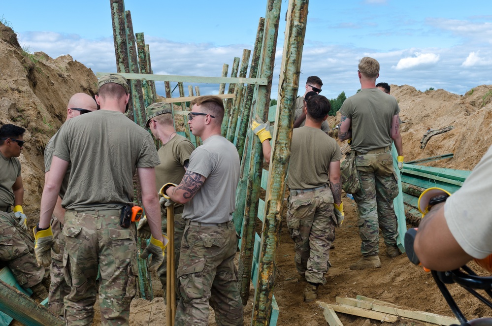Battle Group Engineers Dig In