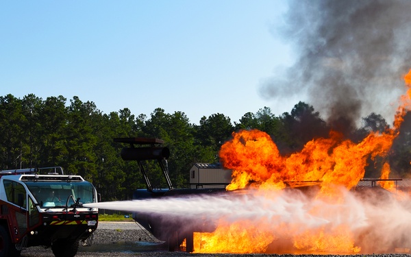 Firefighters tame flames