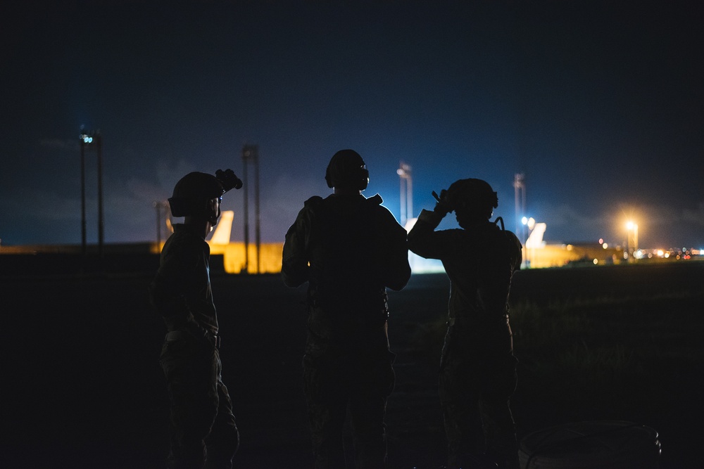 Anywhere; Any Time: Kadena FARP Team conducts nighttime refueling training