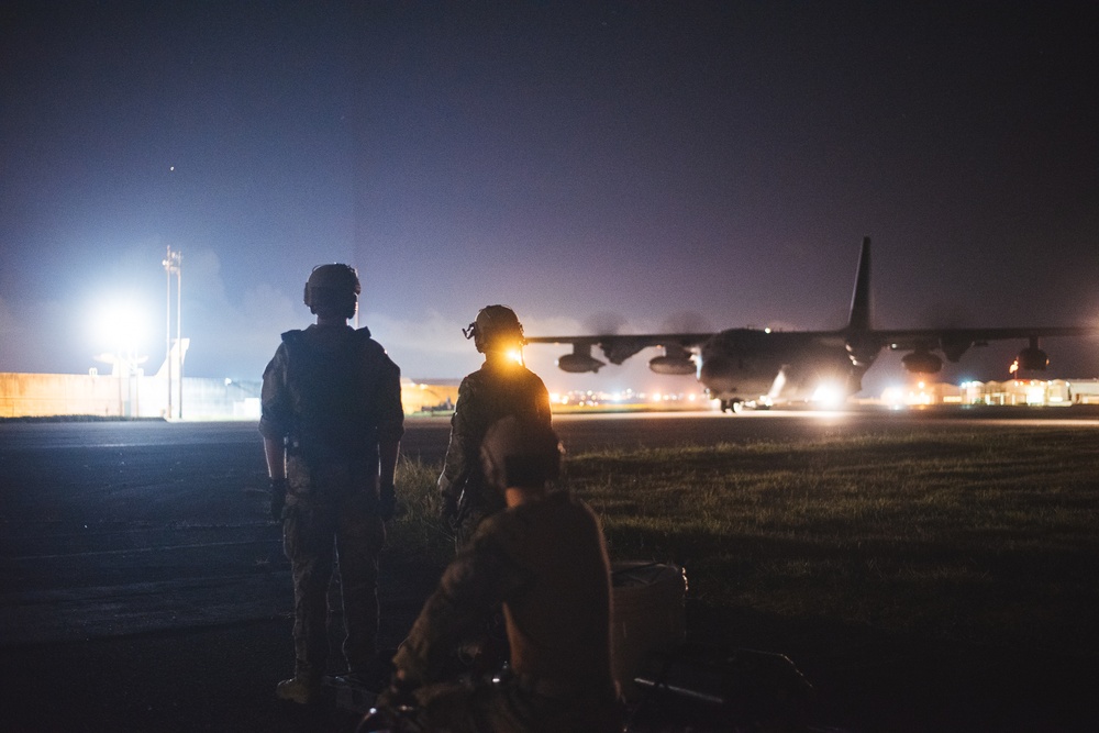 Anywhere; Any Time: Kadena FARP Team conducts nighttime refueling training