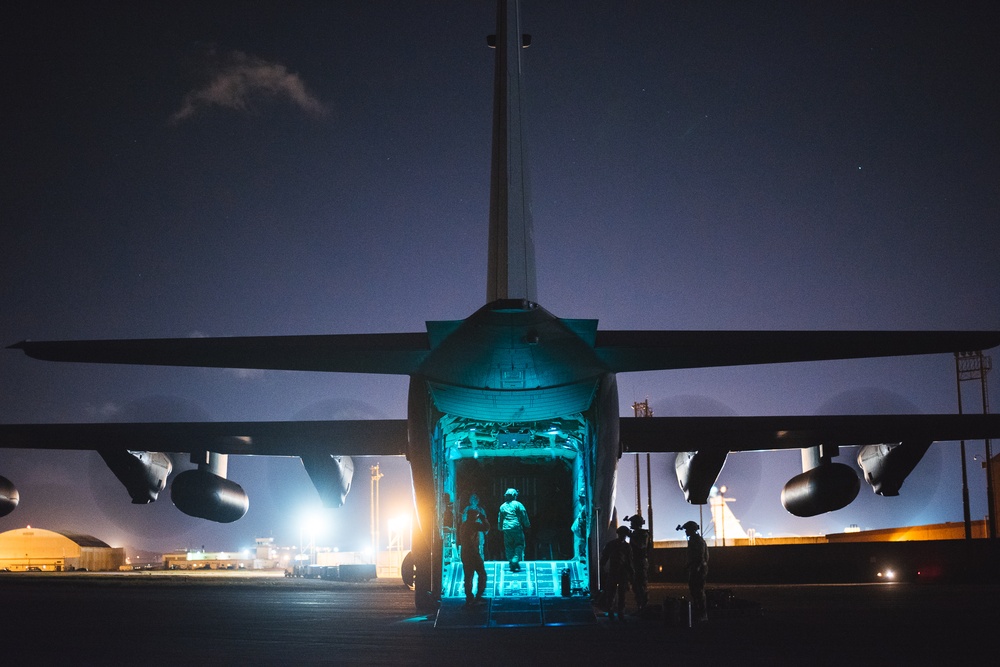 Anywhere; Any Time: Kadena FARP Team conducts nighttime refueling training